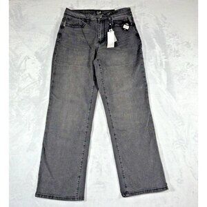 Zoe + Phoebe Black Jeans Casual High Rise Vintage Fit Wide Leg Denim NWT Size 11